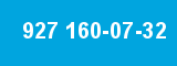 927 160-07-32 927 160-07-32